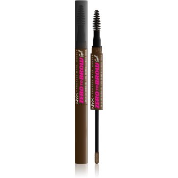 NYX Professional Makeup Zero To Brow Gel gel pentru sprancene cu aplicator - imagine 2